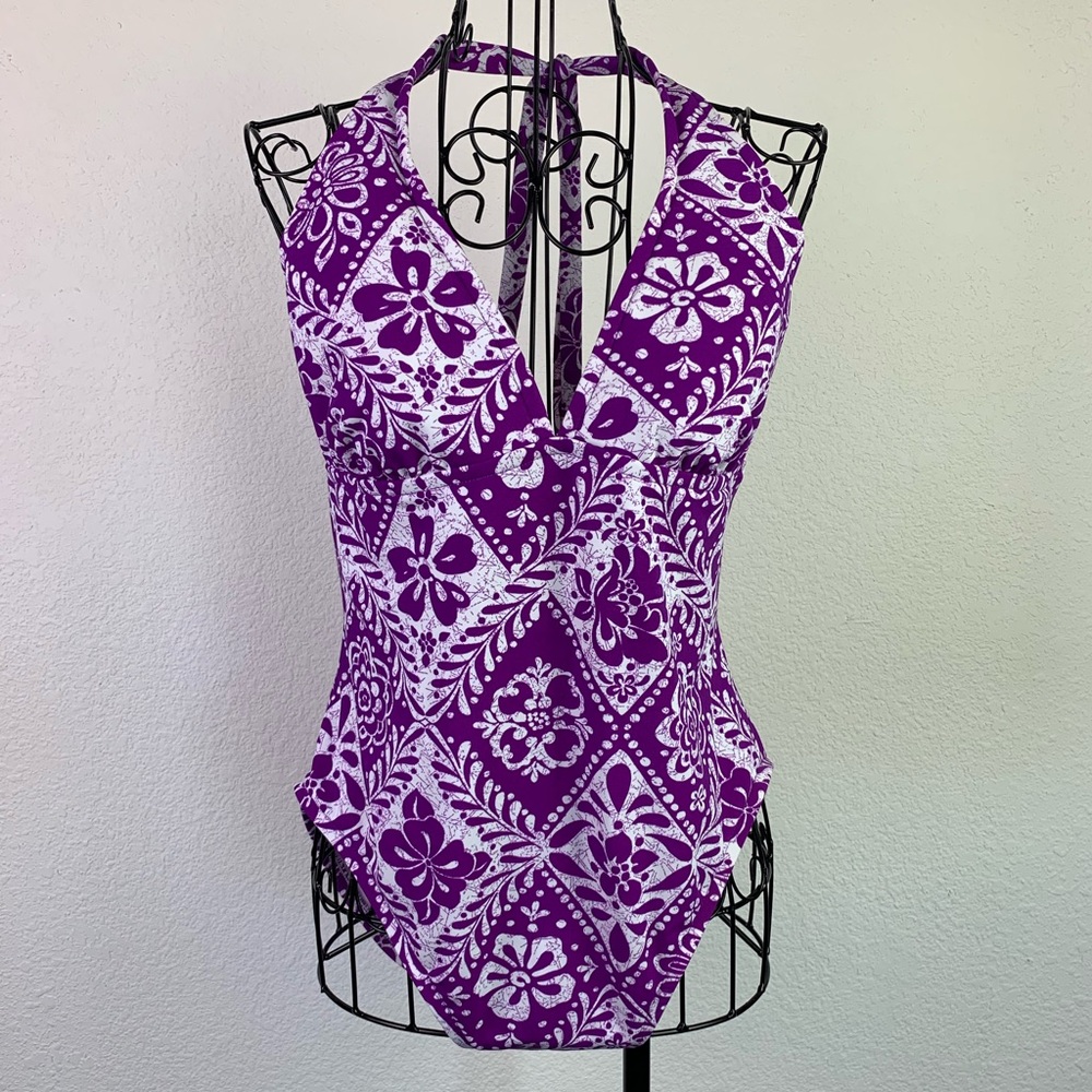 Catalina one piece halter style lined swimsuit, M.